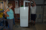 Gasbrennwertheizung mit Warmwasserbereitung